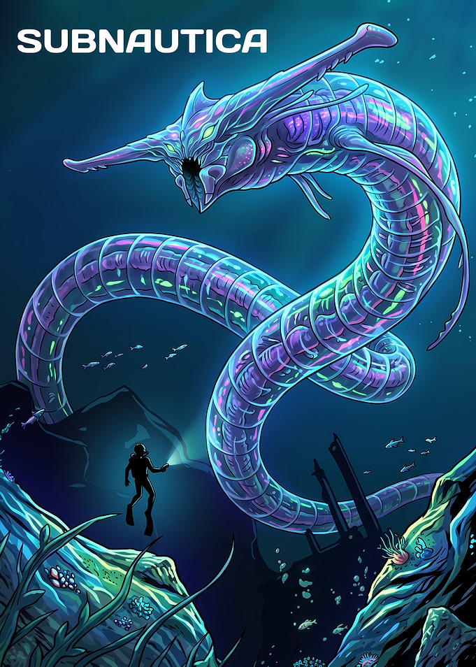 Subnautica Reaper Leviathan Encounter