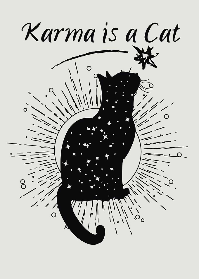 Karma is a Cat Celestial Art