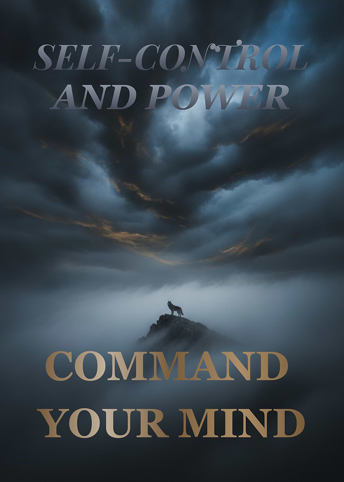 Wolf on Mountain Inspirational Poster