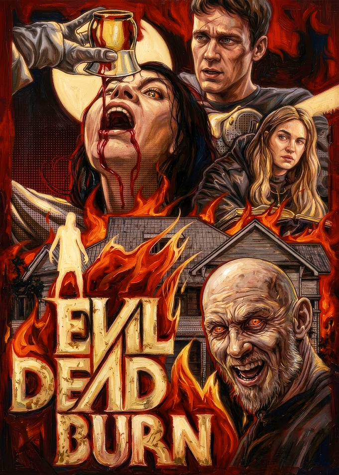 Evil Dead Burn Horror Movie Poster