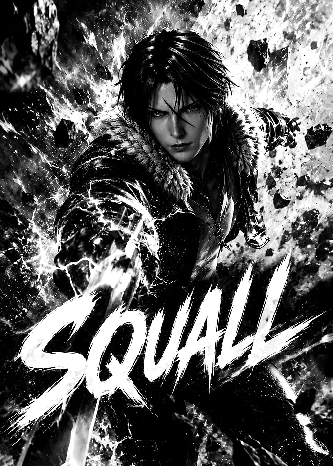 Squall Leonhart Final Fantasy Portrait