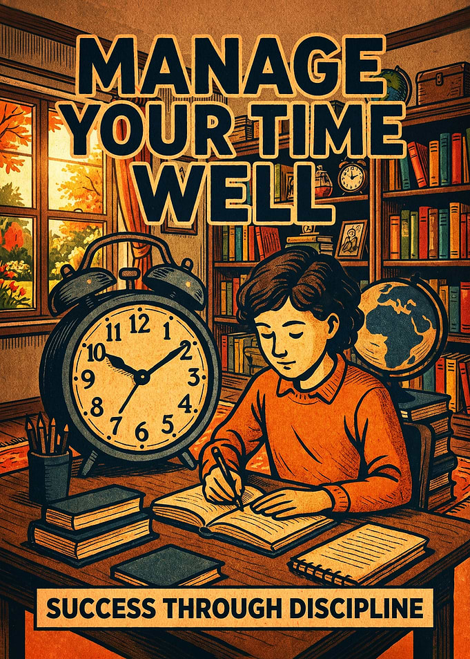 Manage Your Time Well Motivational Poster