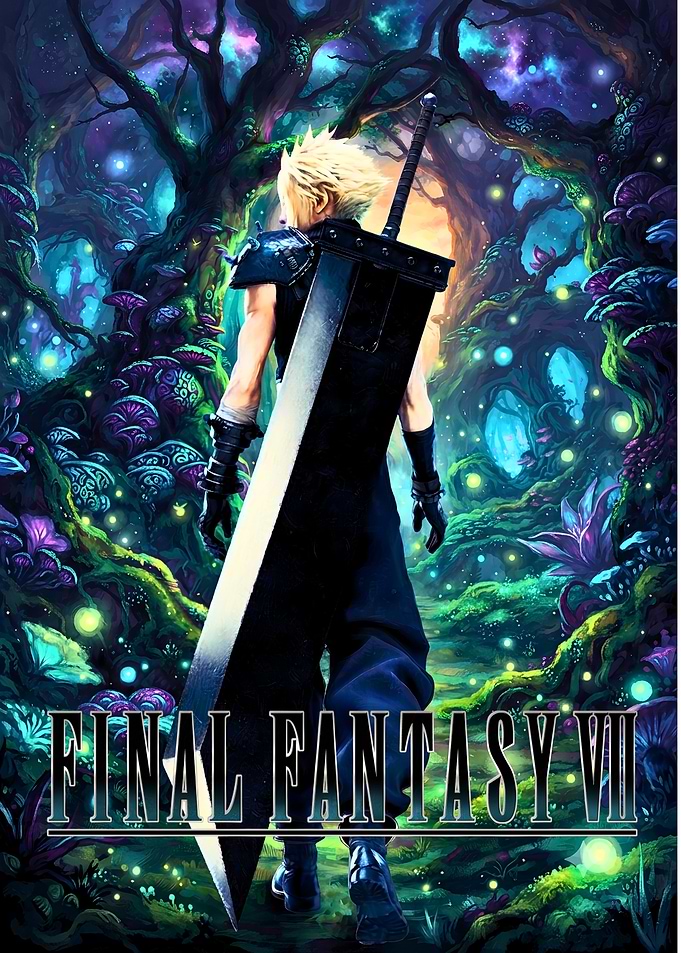 Cloud Strife in Enchanted Forest