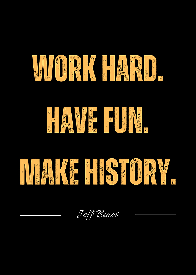 Jeff Bezos Inspirational Quote Poster