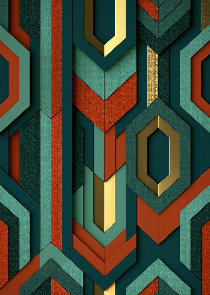 Geometric Art Deco Pattern