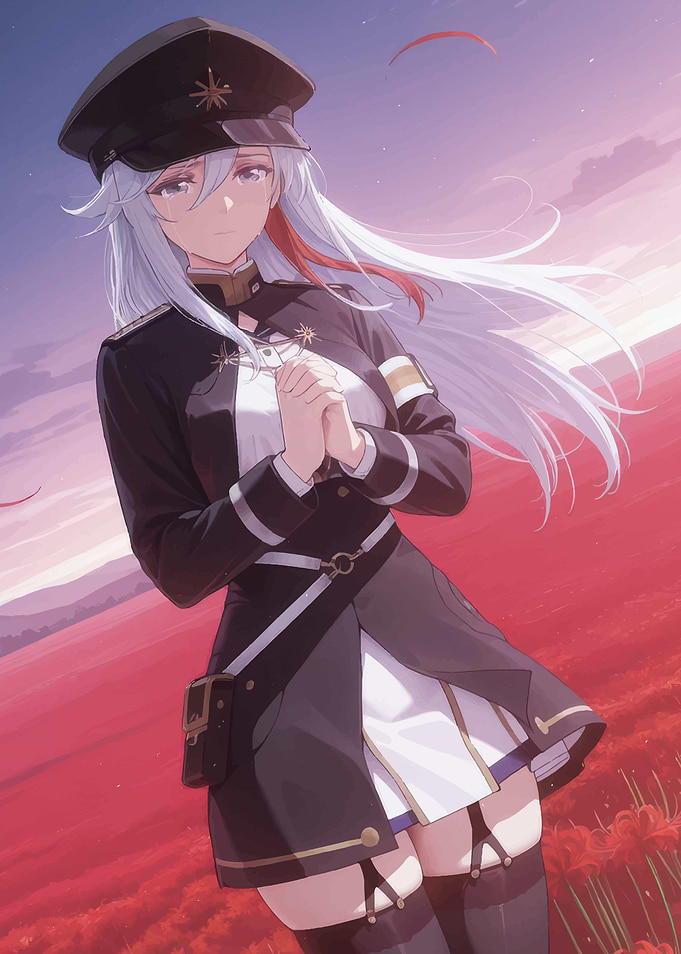 Anime Girl in Military Uniform