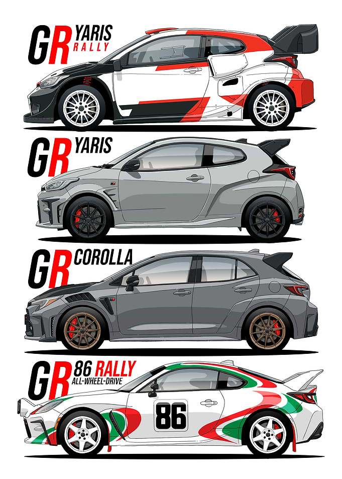 Toyota Gazoo Racing Car Collection