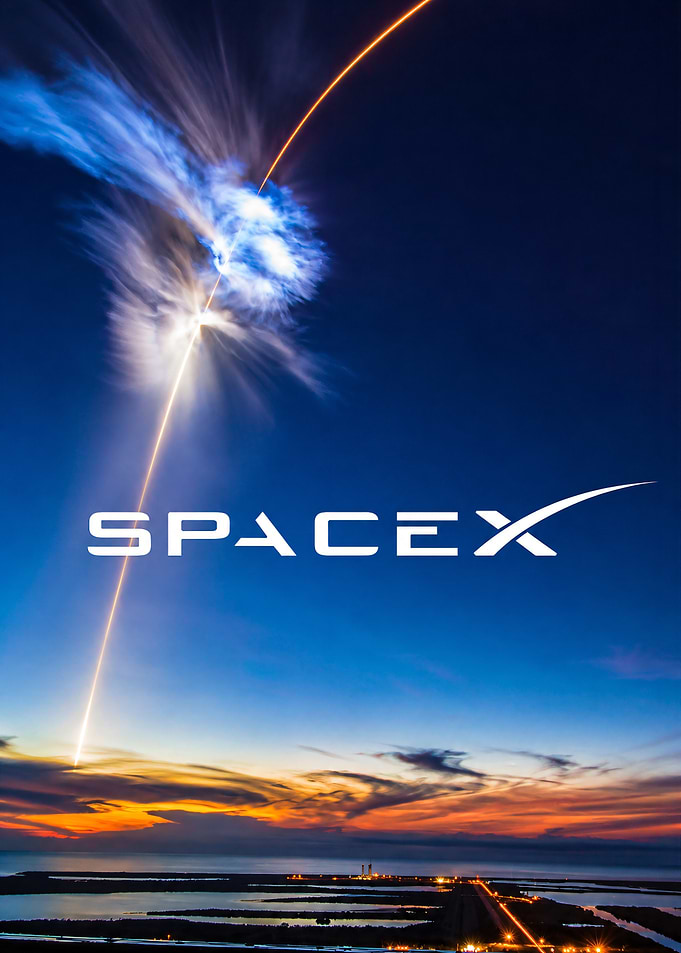 SpaceX Starship Rocket Launch at Sunset