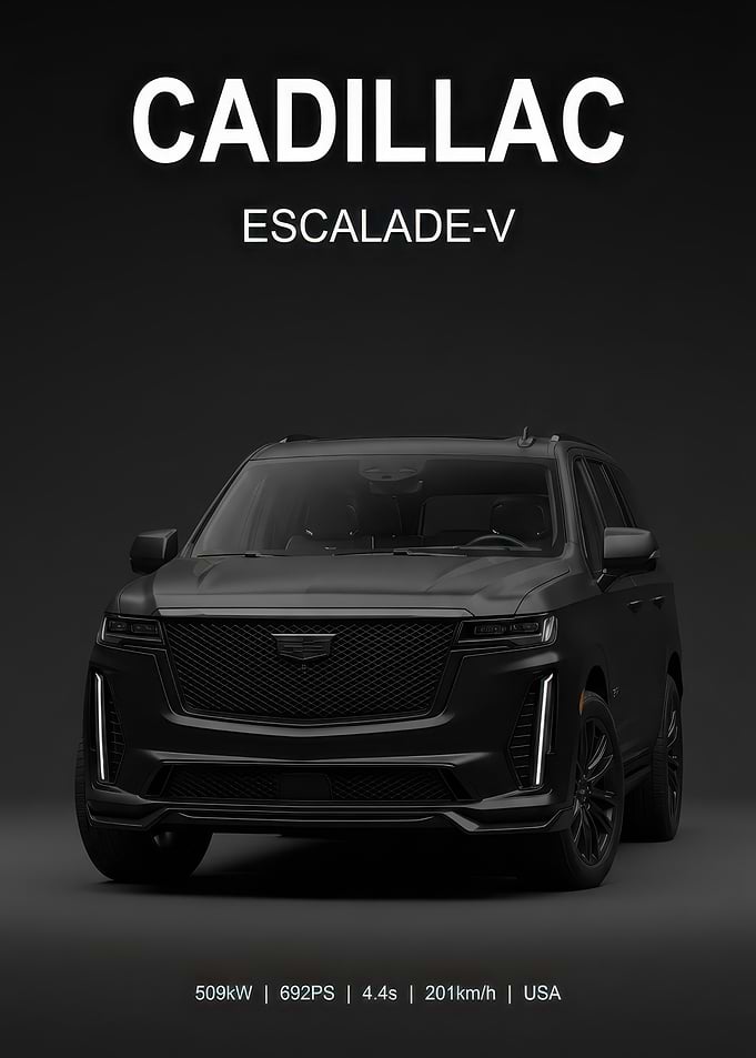 Cadillac Escalade-V Black Edition Poster