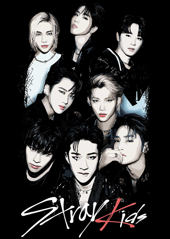 Stray Kids K-Pop Group Portrait