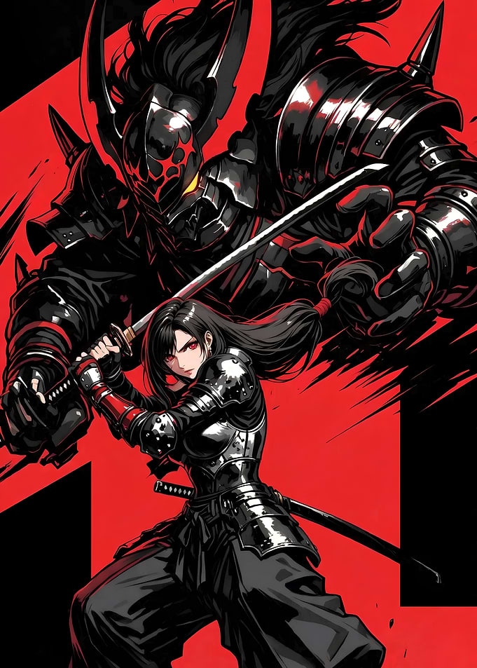 Samurai Warrior and Dark Guardian