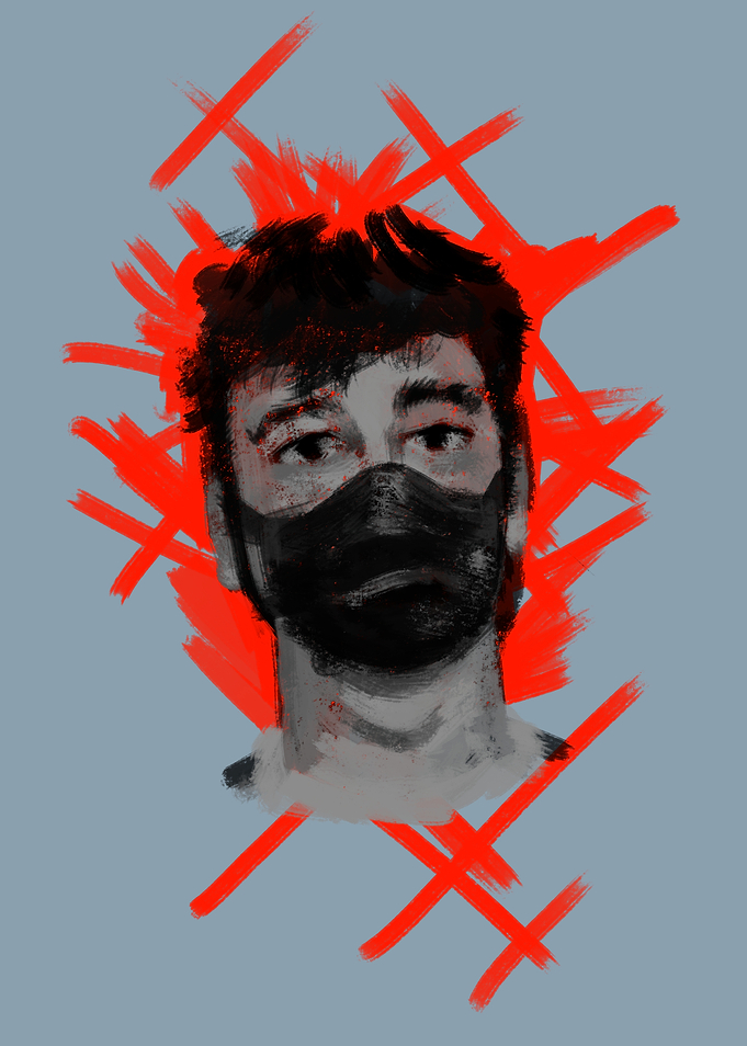 Portrait of a Masked Man