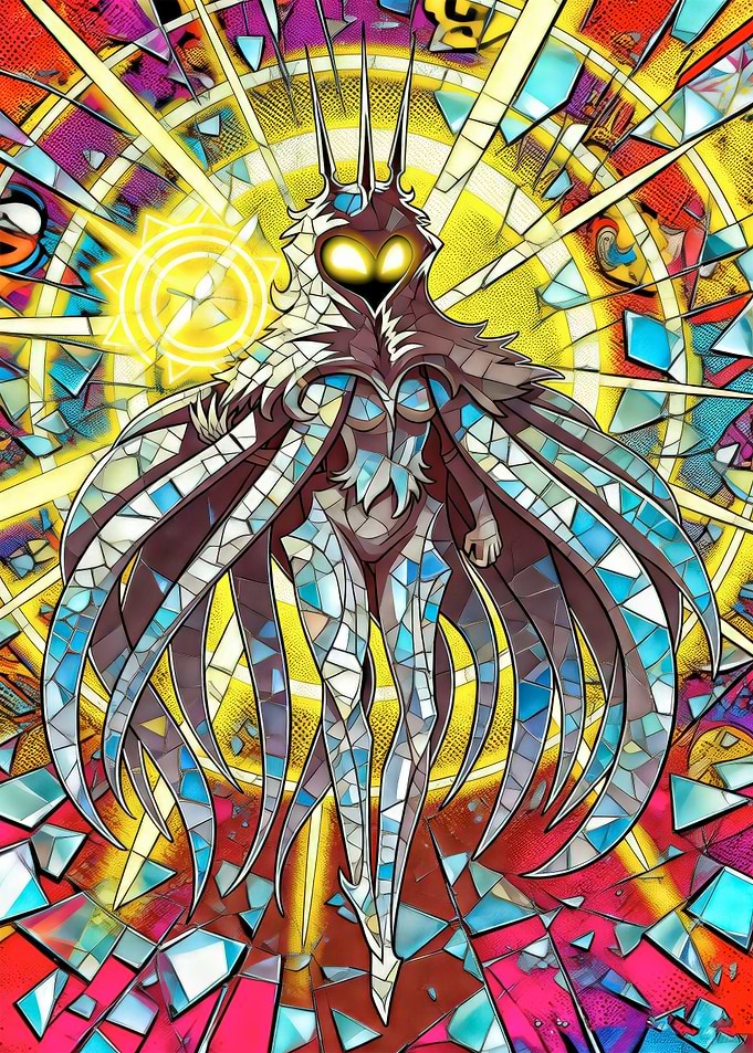 Radiance Stained Glass Hollow Knight Art