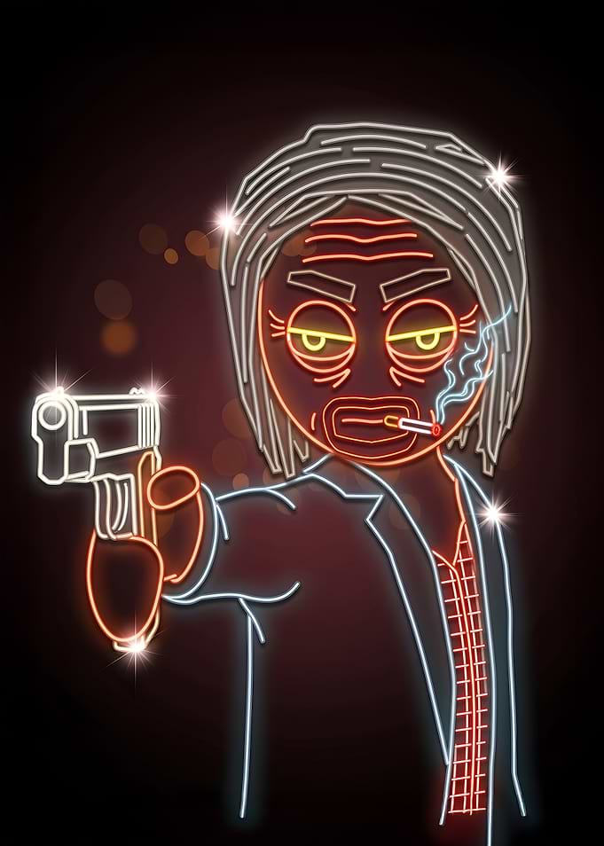 Neon Schedule I Art