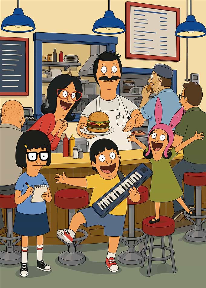 The Belcher Family at Bob's Burgers