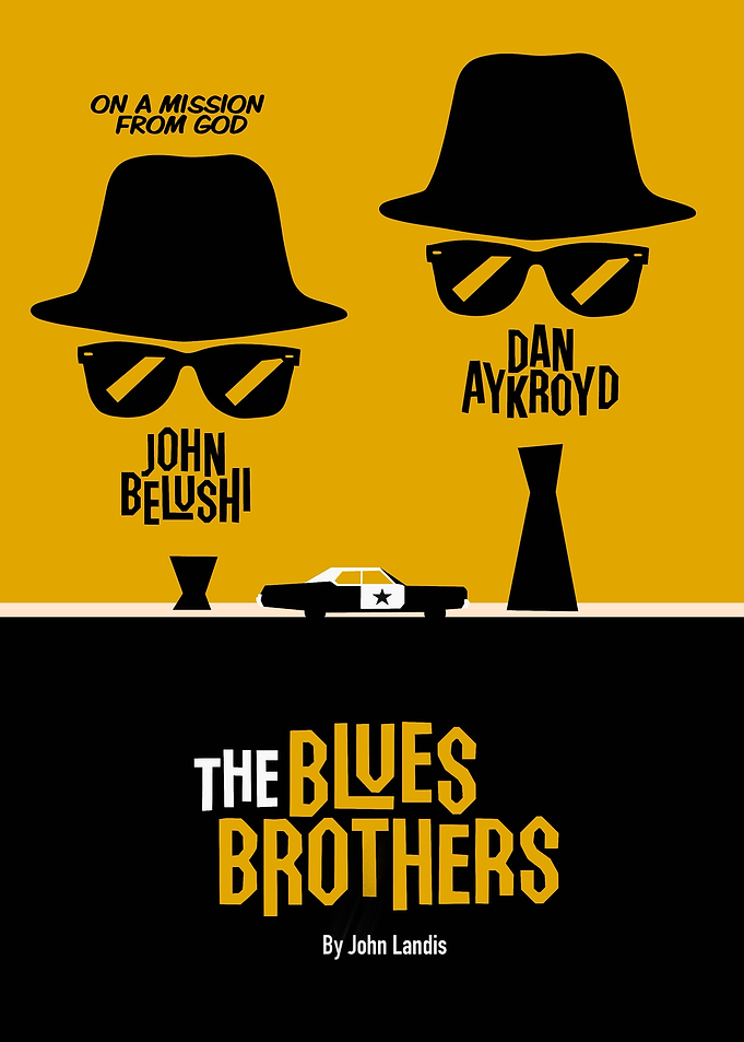 The Blues Brothers Minimalist Movie Poster