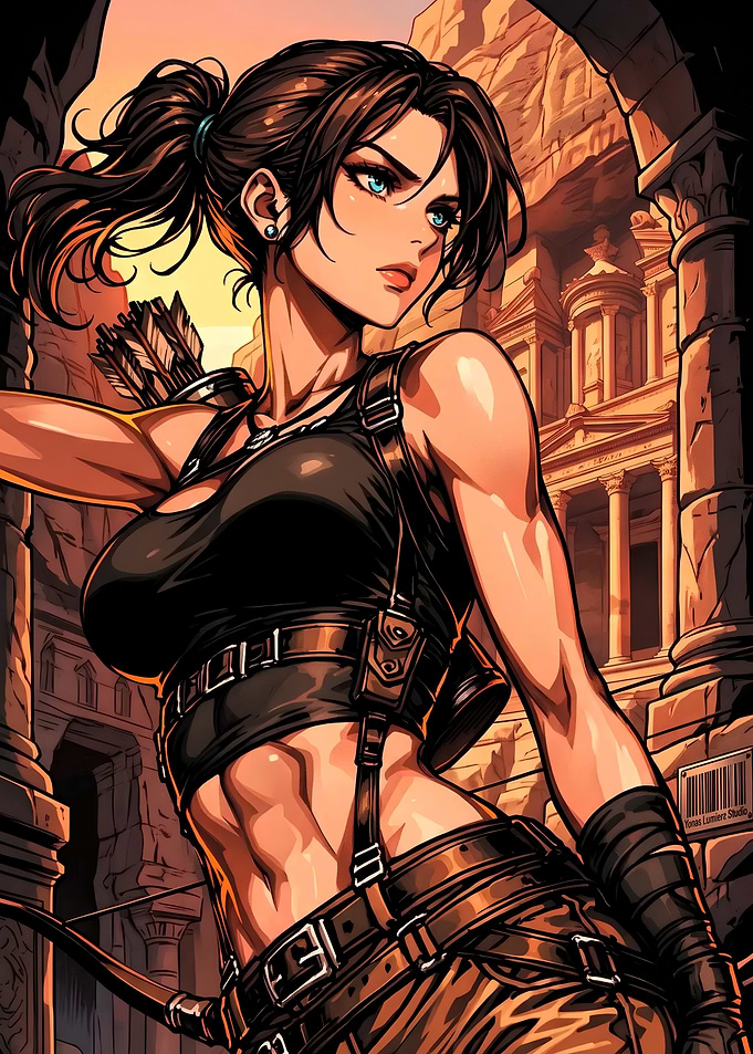 Lara Croft Adventure Style
