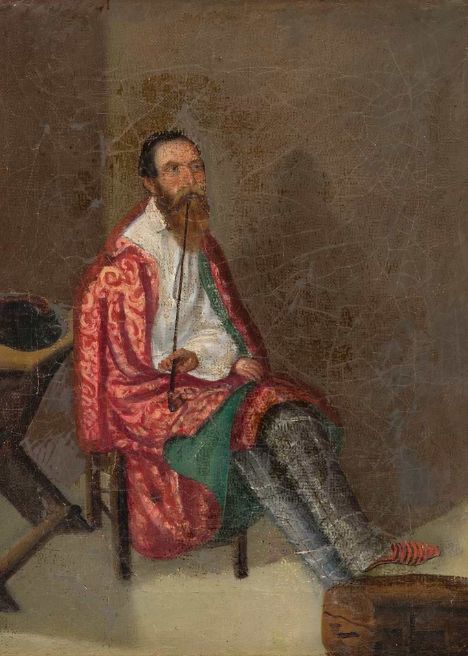 Portrait of a Bearded Nobleman Smoking