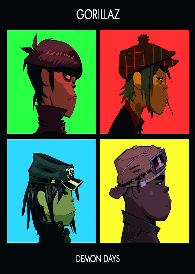 Gorillaz Demon Days Album Cover Art