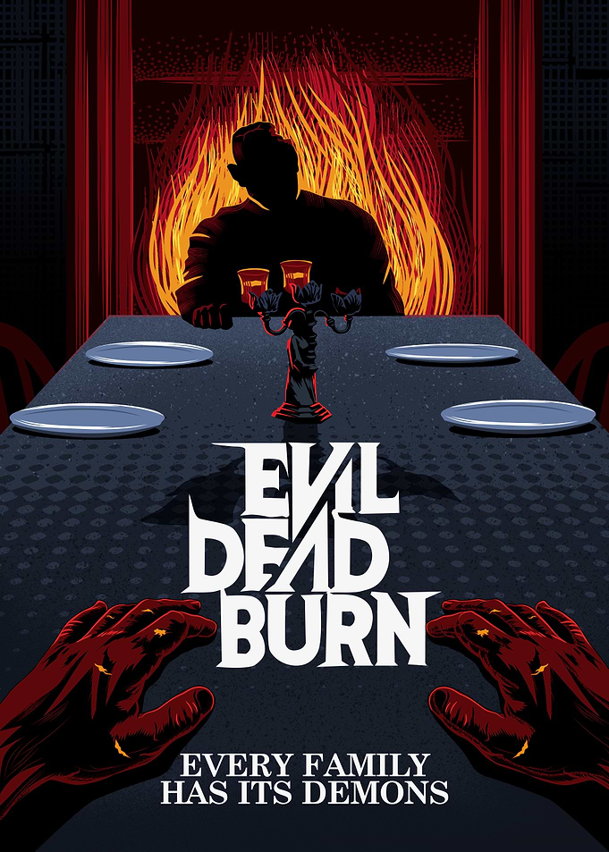 Evil Dead Burn Horror Movie Poster