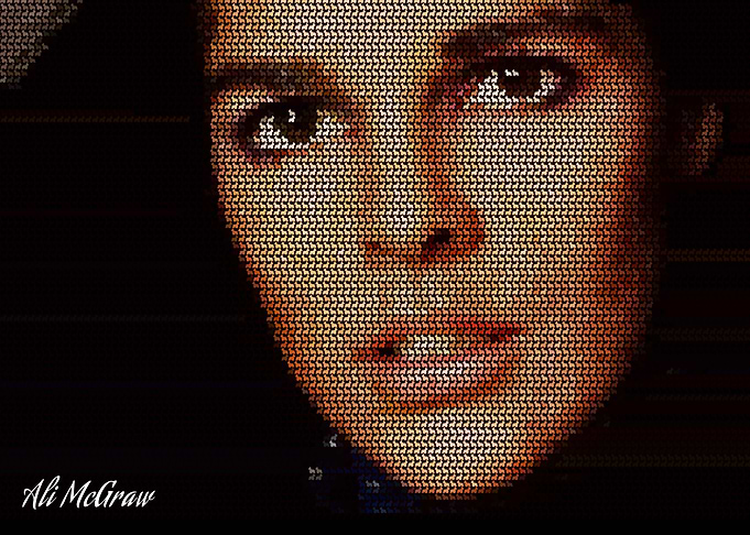 Ali MacGraw Scottish Terrier Mosaic