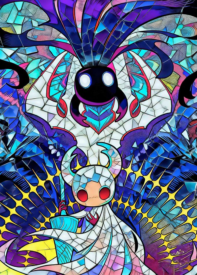 Hollow Knight Stained Glass Art