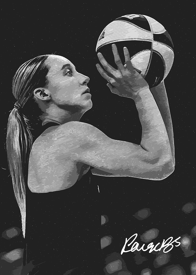 Paige Bueckers Basketball Portrait