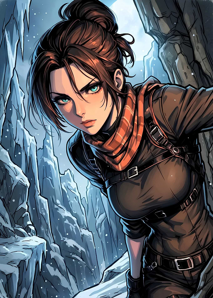 Style Female Explorer in Snow