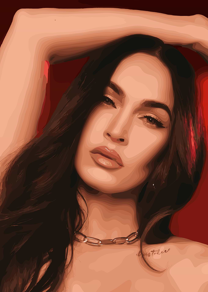 Megan Fox Digital Portrait