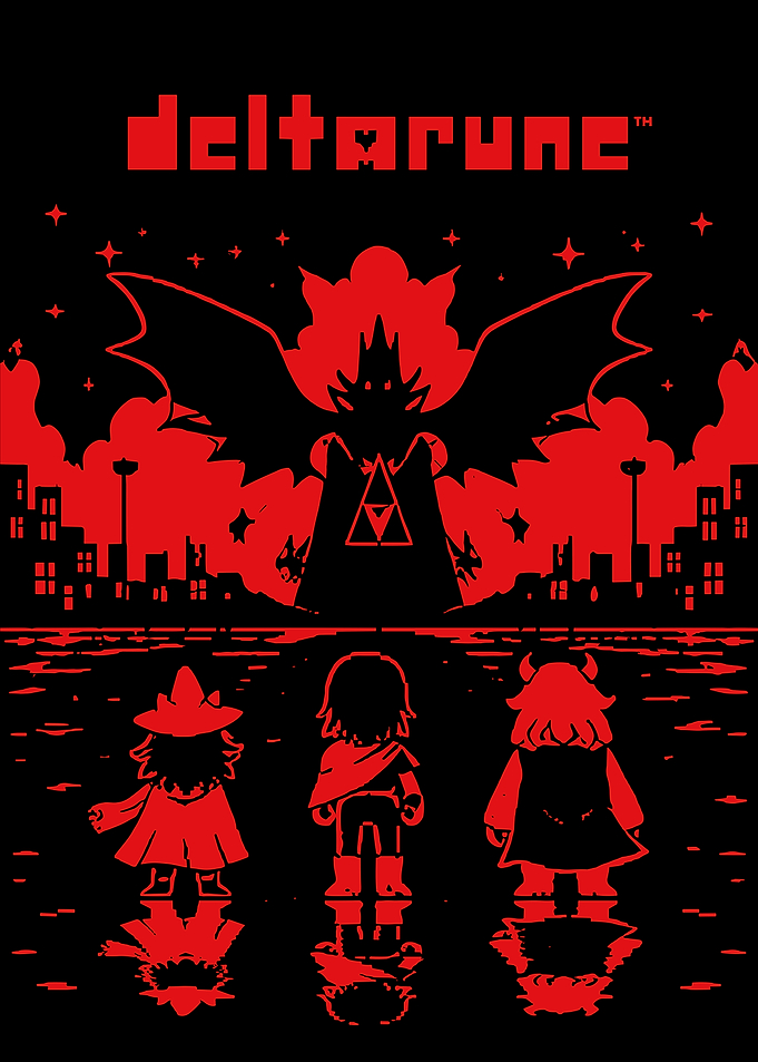 Deltarune Pixel Art Poster
