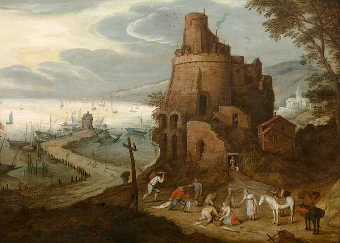 Coastal Landscape with the Scipios grave