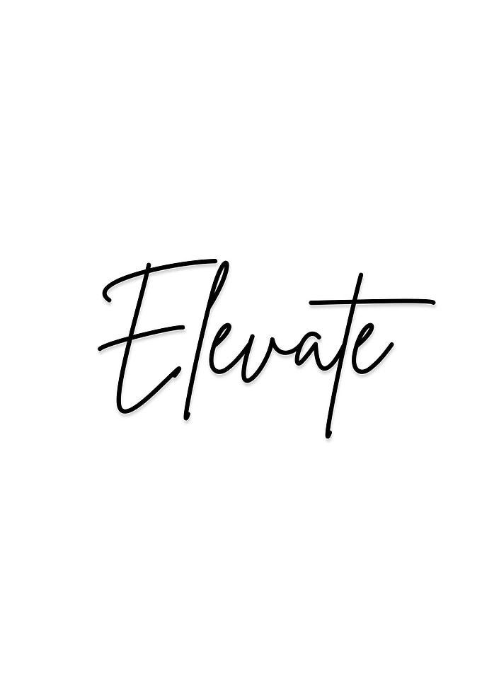 Elevate Minimalist Typography Wall Art