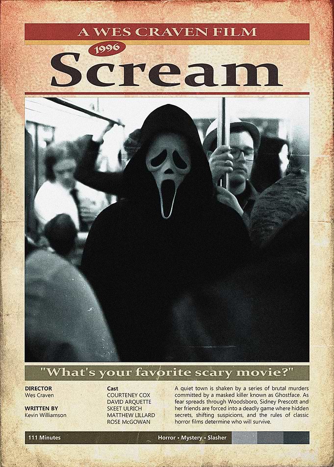 Scream 1996 Movie Poster