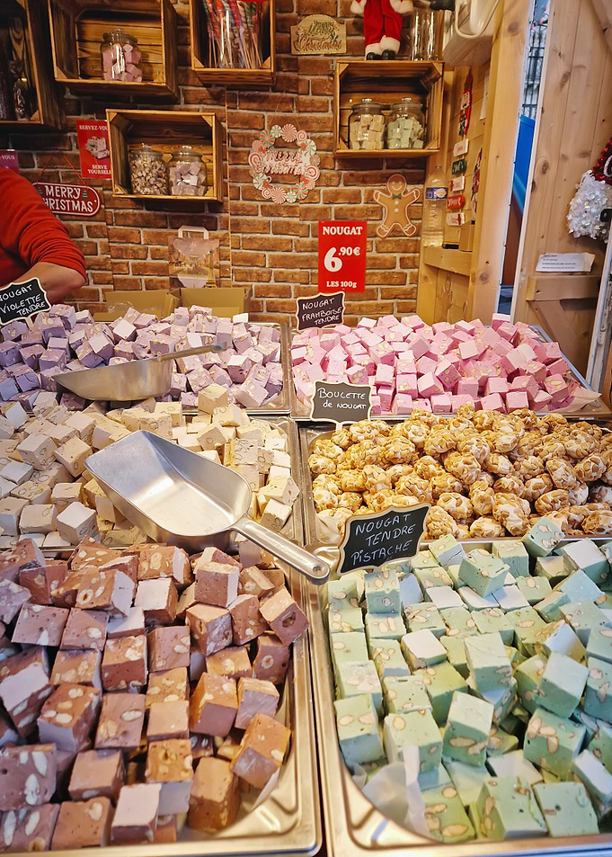 Assorted Nougat at Christmas Market