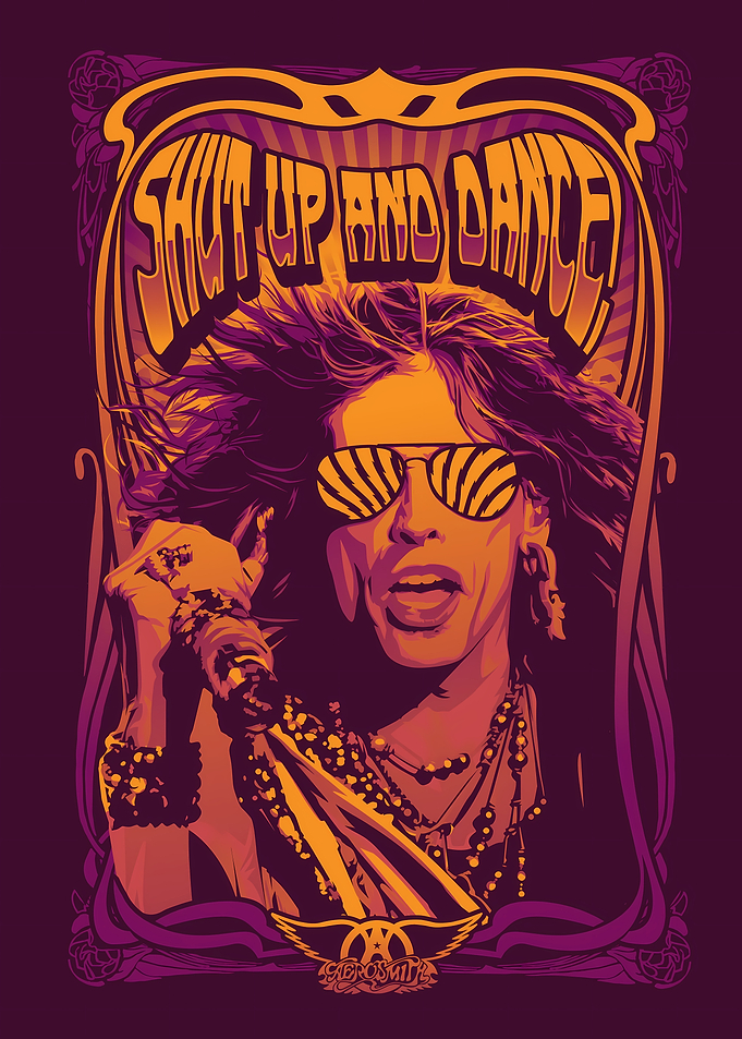 Steven Tyler Aerosmith Art Poster