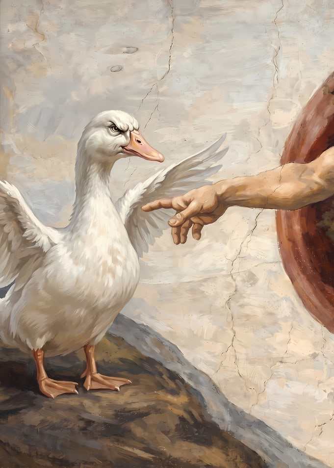 Duck and God's Hand