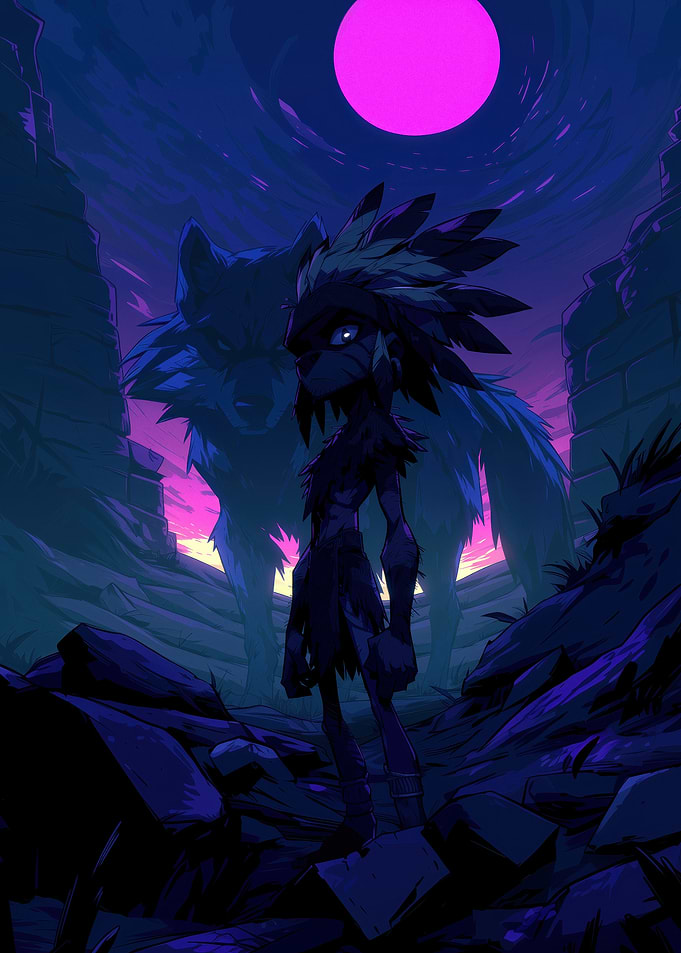 Primal Sentinels: Moonlight Shadow (Wolf)