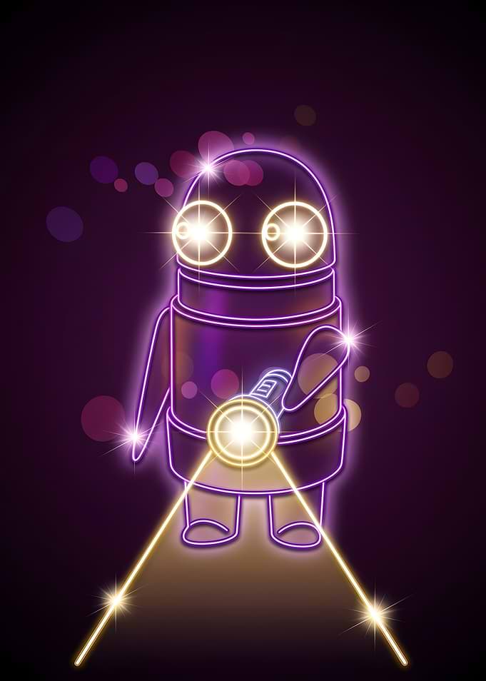 Neon REPO Robot