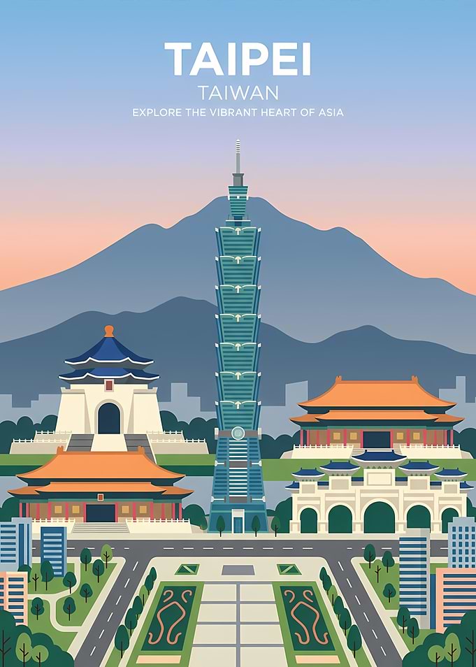 Taipei City Travel Poster