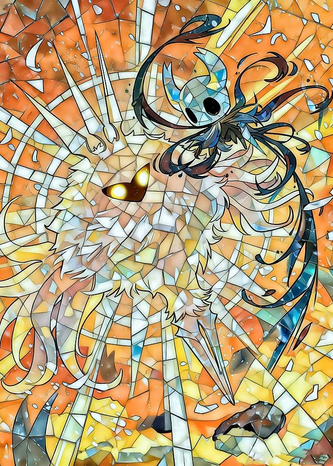 Hollow Knight Stained Glass Art