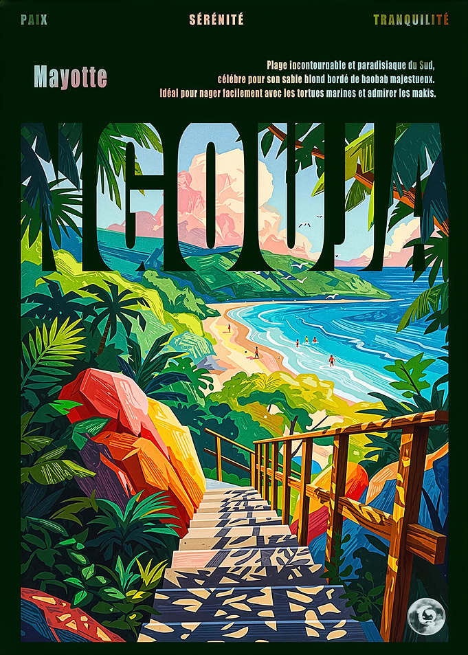 Ngouja Beach Poster