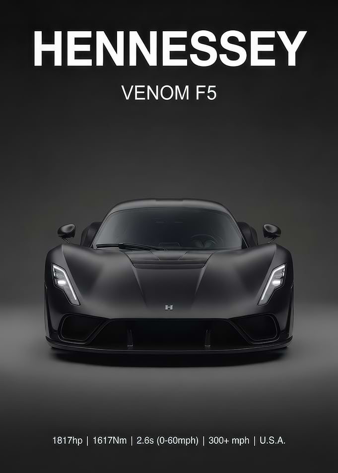 Hennessey Venom F5 Hypercar Poster