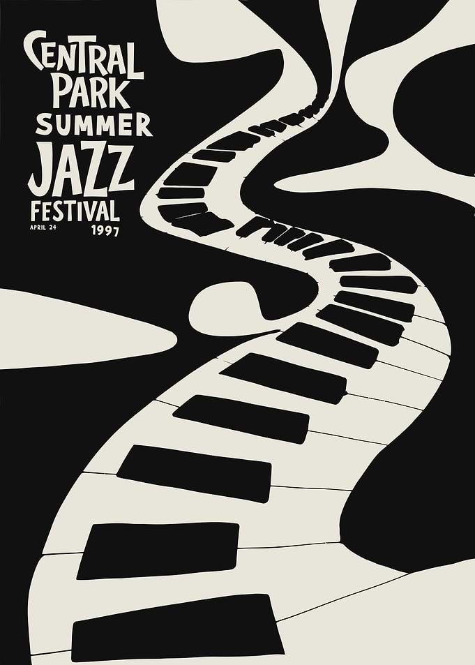 Central Park Summer Jazz Festival Poster
