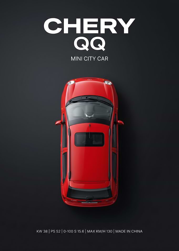 Chery QQ Mini City Car Poster