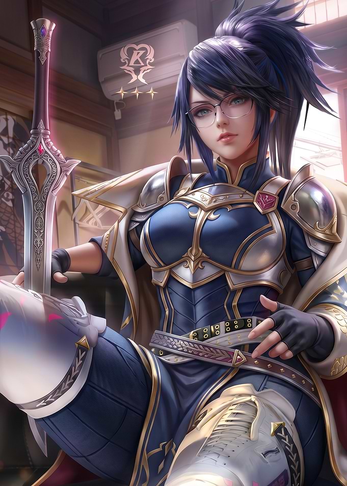 KSON VTUBER Anime Warrior with Sword