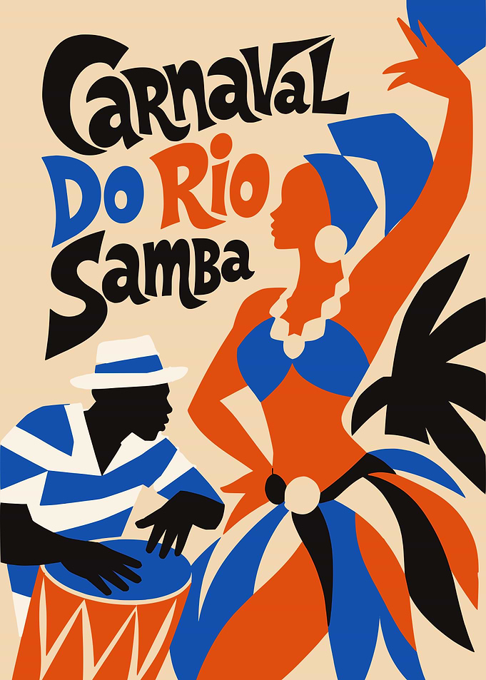 Carnaval do Rio Samba Poster