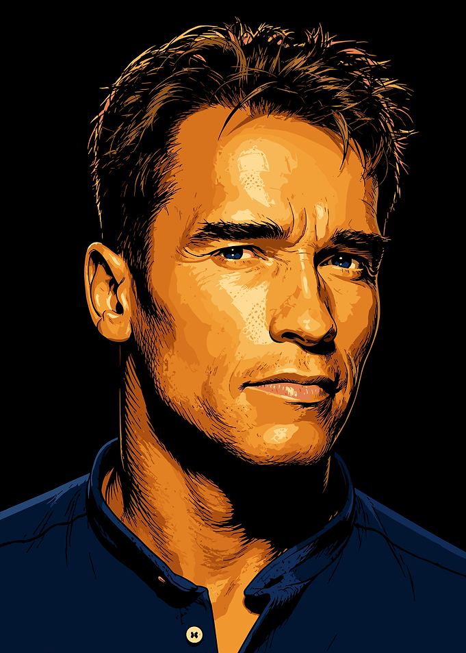 Arnold Schwarzenegger Digital Portrait