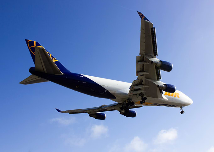 Atlas Air Cargo Plane Landing