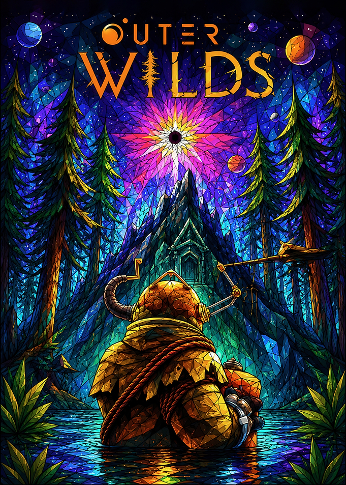 Outer Wilds Stained Glass Art