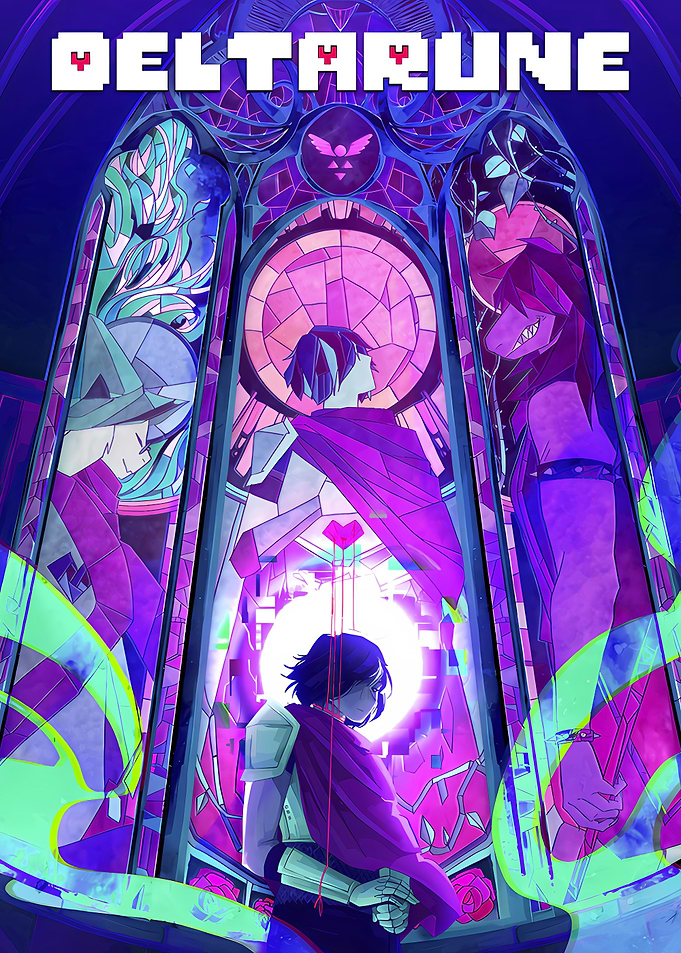 Deltarune Stained Glass Fan Art